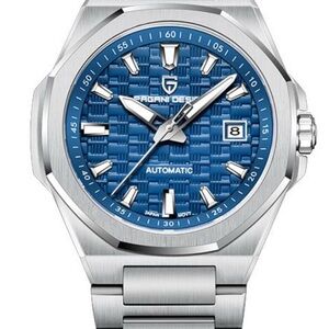 Pagani design Silver and Blue dial Automatic Watch Mens